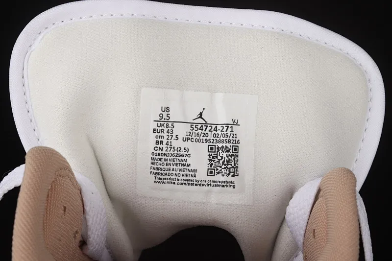 All categories Air Jordan Jordan series basketball shoes Air Jordan 1 Mid G version pure original Air Jordan 1 Mid AJ1 Joe 1 mid-top cultural basketball shoes 554724-271